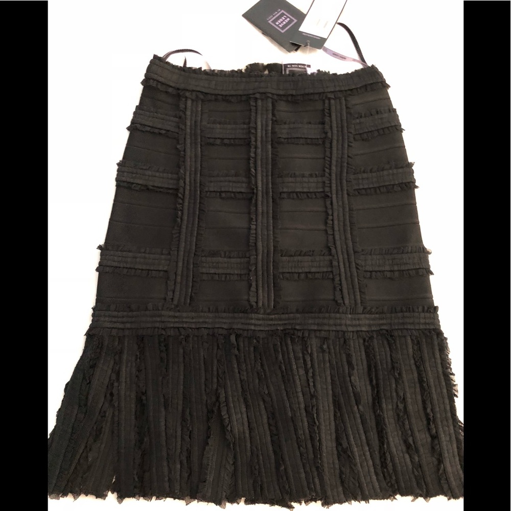 ❌SOLD❌ New Herve Leger Black Skirt Fleur Sz Small